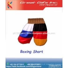 Shorts de boxe novo modelo 2016 Tronco de boxe / Bandeira de impressão Kick Boxing Short